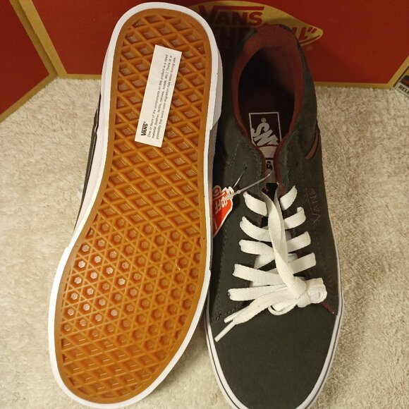 VANS Men's 6.5/Women's 8 Seldan Suede Raven/White VN0A4TZEAJI - Picture 3 of 12
